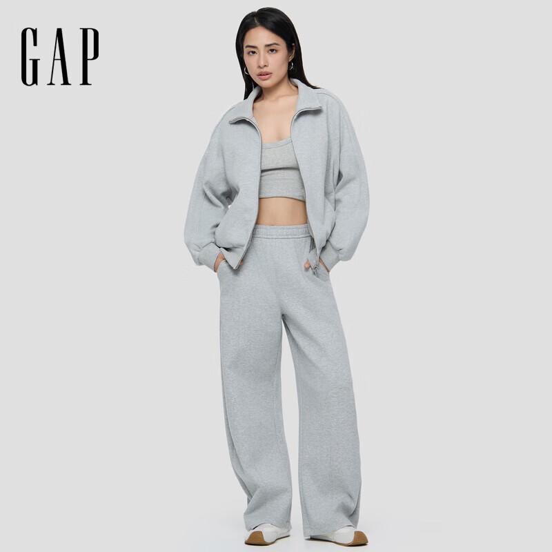 

Женский свитшот Gap на молнии до середины с вышитым логотипом L