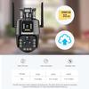 10K 20MP WiFi IP Camera 20X Zoom Four Lens Three Screen PTZ Cameras Outdoor 16MP 8K Video Surveillance Cam CCTV Security Camera