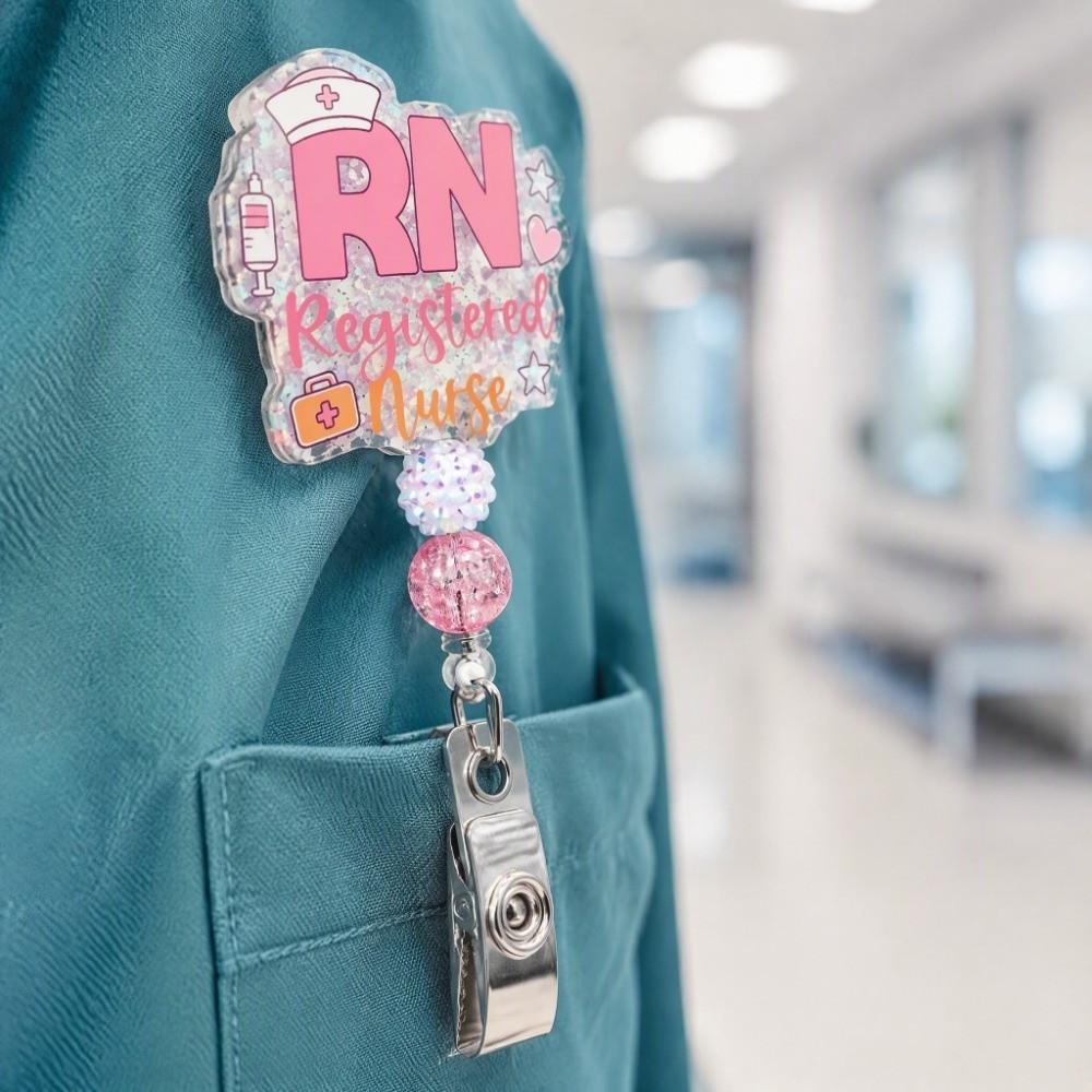 Retractable Structure Retractable ID Badge Holder Fun Pull Reel Accessory Nurse Work