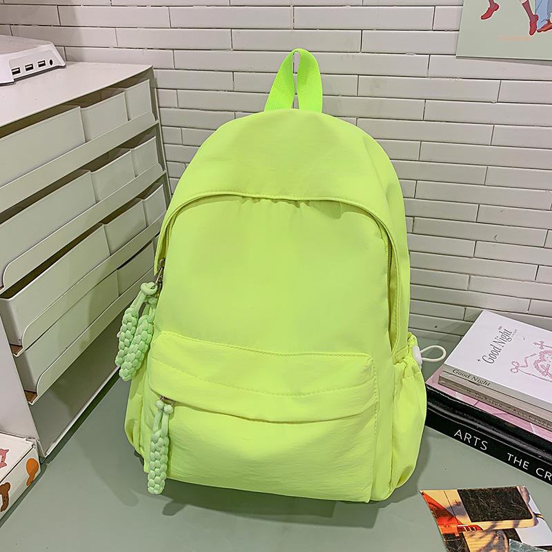 New High-value Dopamine Macaron Color Casual and Simple Lightweight Backpack for Junior High School Students
