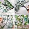 Window Privacy Film, Green Vines Leaves Stained Glass Window Film Decals for Glass Frosted Window Sticker for Kitchen Door Home