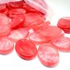 Pietra Portafortuna in Quarzo Rosa da Premere sul Palmo, 35x45mm Pietra Naturale Massaggiatore per il Pollice.
