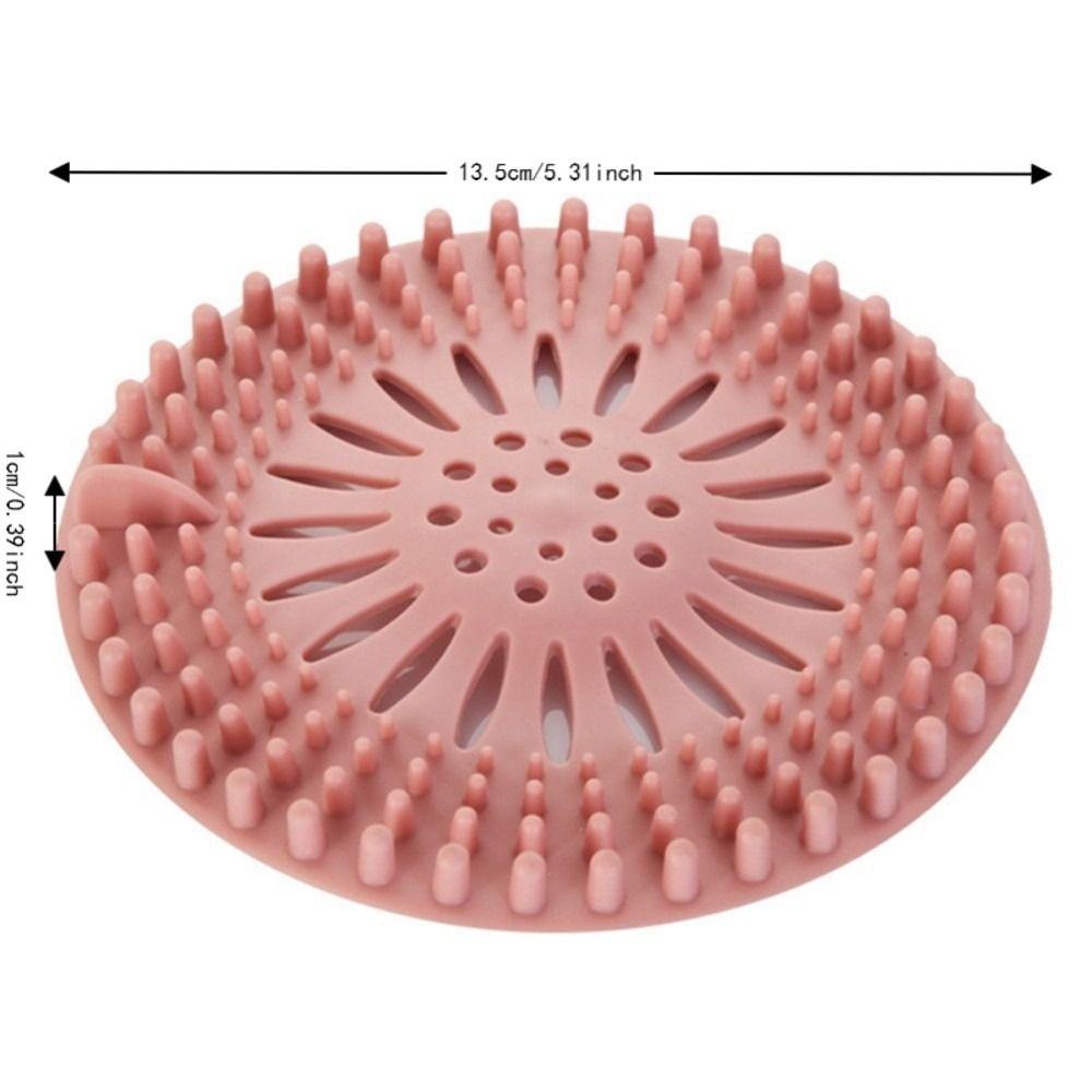 4 PCS TPR Floor Drain Strainer Pink Green Bathtub Drain Cover Shower Drain Cover Bathtub