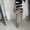 IELGY Ladies Shoulder Pleated Drawstring Canvas Oblique Span Bag, Small Fresh Nylon Solid Color