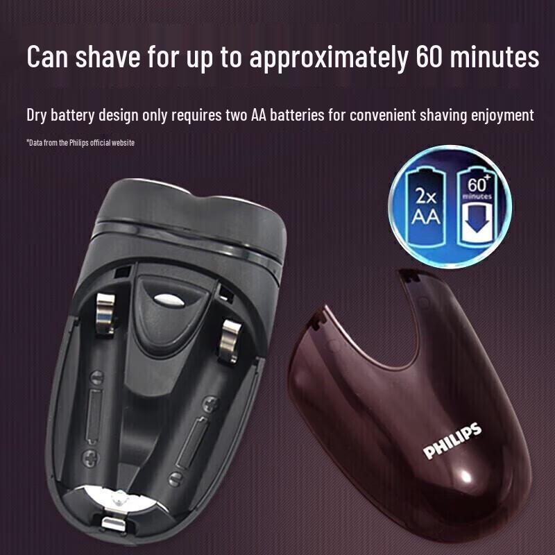 Philips PQ206 Men's Portable Electric Shaver CN plug (adapter included)
