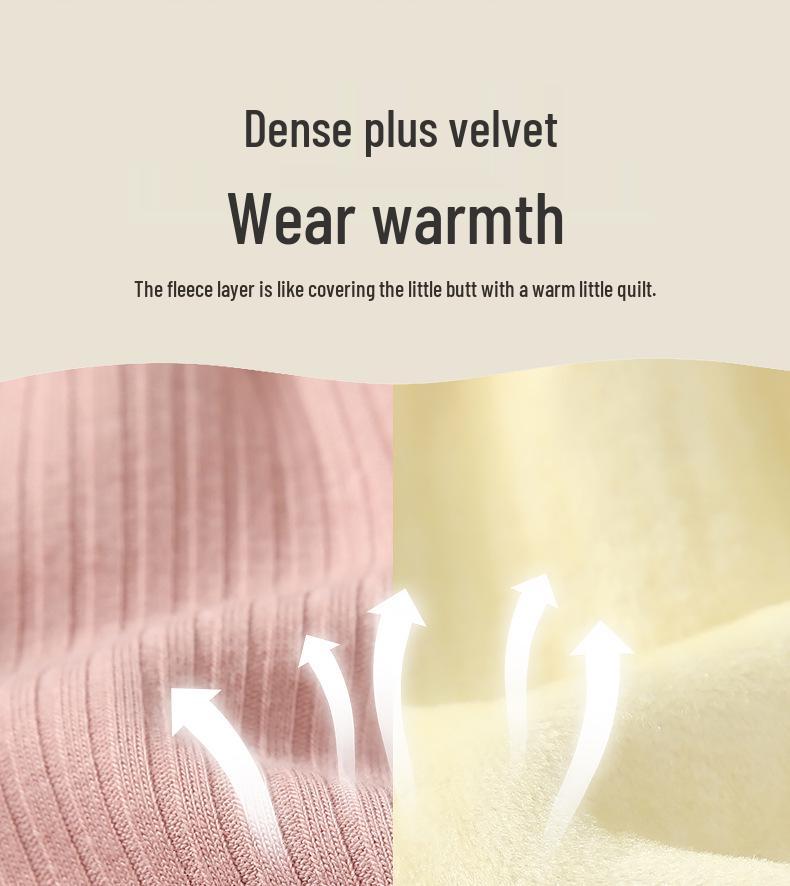 2025 Herbst/Winter Cartoon Fleecehosen für Kleinkinder (0-3 Jahre) - Unisex Lange Hosen