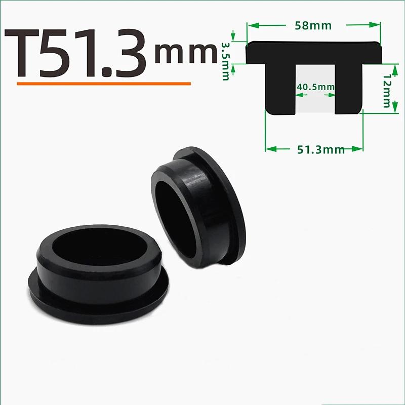 Schwarzer Silikonstopfen Ø 6mm-81,3mm Runde Staubdichte Dichtkappe Hitzebeständiger Silikon-Lochstopfen Dichtungs-Endkappe Schutzhülle