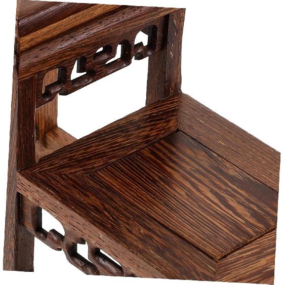 Gadpiparty Подставки для демонстрации азиатских статуэток, Винтажная подставка для демонстрации, Винтажная подставка-подъемник для фигурок, для ремесел, резьбы по дереву, резных изделий