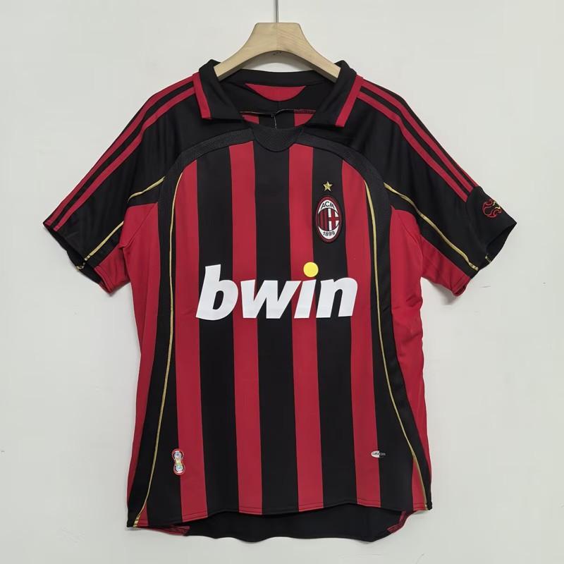 AC Milan Retro Soccer Jersey Classic Throwback Football Shirt Men Women Short Sleeve Training Match Wear
