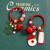 Christmas Tree Christmas Tag Pendant Xmas Deer Key Ring Creative Sants Claus Keychain  Kids