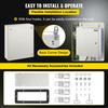 NEMA Steel Enclosure, 20 x 16 x 6\'\' NEMA 4X Steel Electrical Box, IP66 Waterproof & Dustproof, Outdoor/Indoor Electrical Junction Box, with Mounting