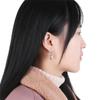 Women Vintage Retro Silver Plated Dangle Earring Rainbow Moonstone Ear Studs