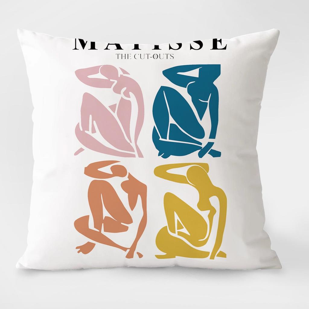 Spring Pastoral Light Luxury Pattern Decorative Pillowcase Living Room Bedroom Square Cushion Pillowcase