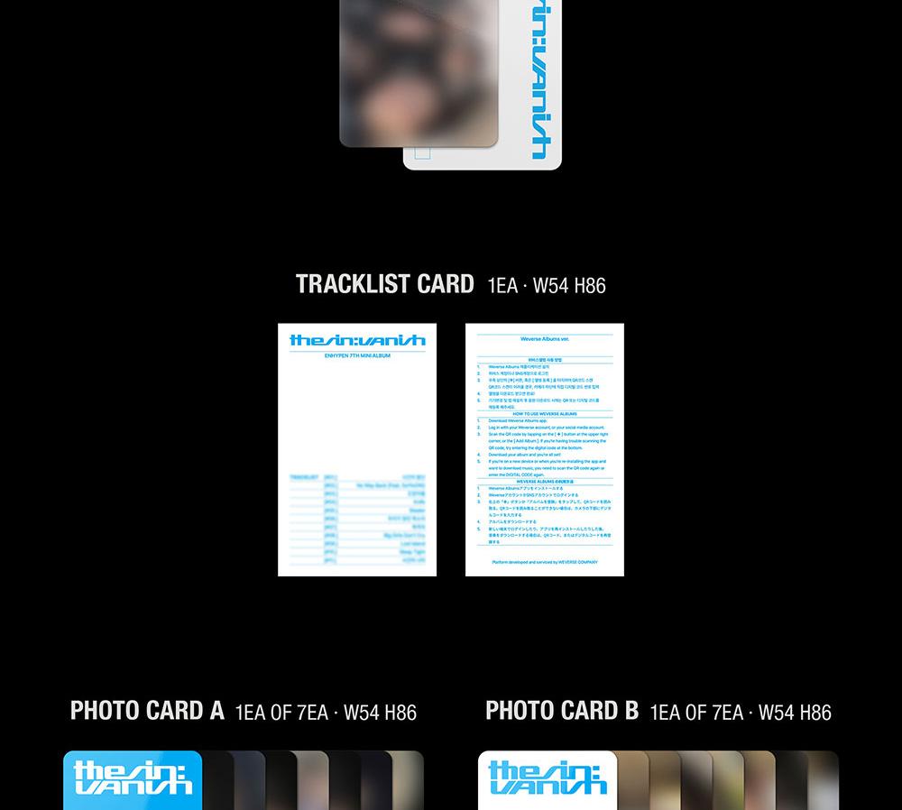(Weverse Albums ver.) ENHYPEN [THE SIN] : VANISH] 7. MINI ALBUM
