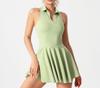 Lulu Tennis Skirt Set for Women with Chest Pads – Ideal for Tennis, Badminton, Yoga, and Outdoor Sports.