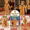 Zipper Closure Gingerbread Cosplay Jumpsuit Hooded Christmas Costume  for Kids