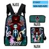 Trendy Subway Midnight Game 3D Print 3pcs/Set Pupil School Bags Laptop Daypack Backpack Inclined Shoulder Bag Pencil Case