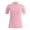 Shop   Women Slim Fit Round Neck Crop Tee Beige Rnf Wsh 11861