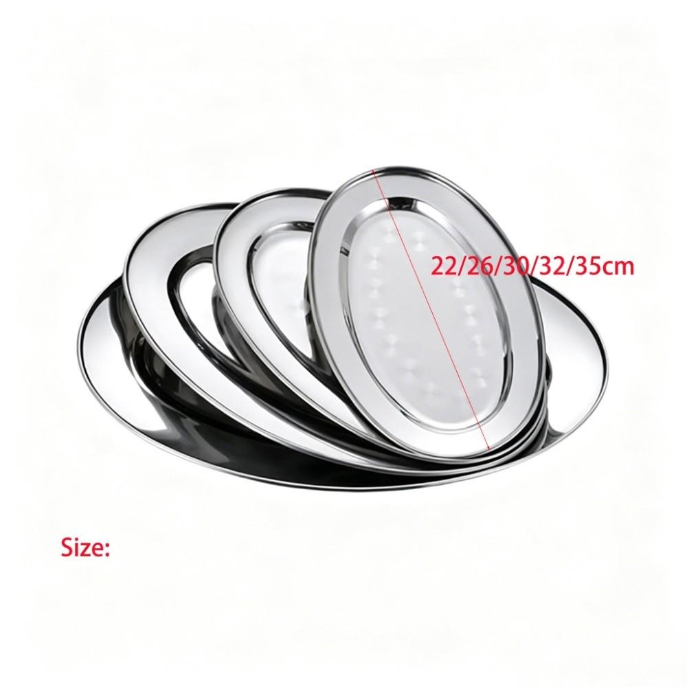Shallow Design Dinner Plates Multi-Size Steak Dishes Practical Barbecue Trays Barbecue Use