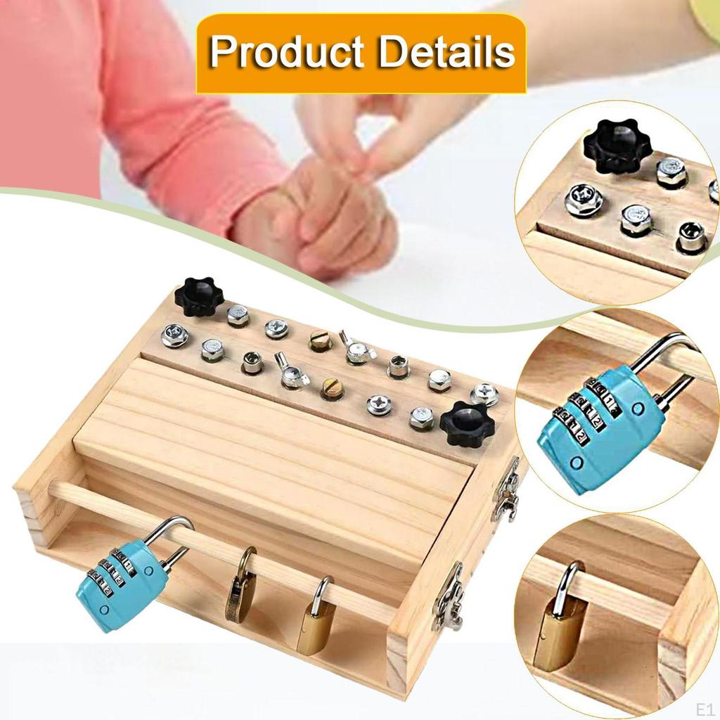 Screwdriver Board Set Sensory Toy Motor Skills Role Play Building Travel Early Educational for Boys