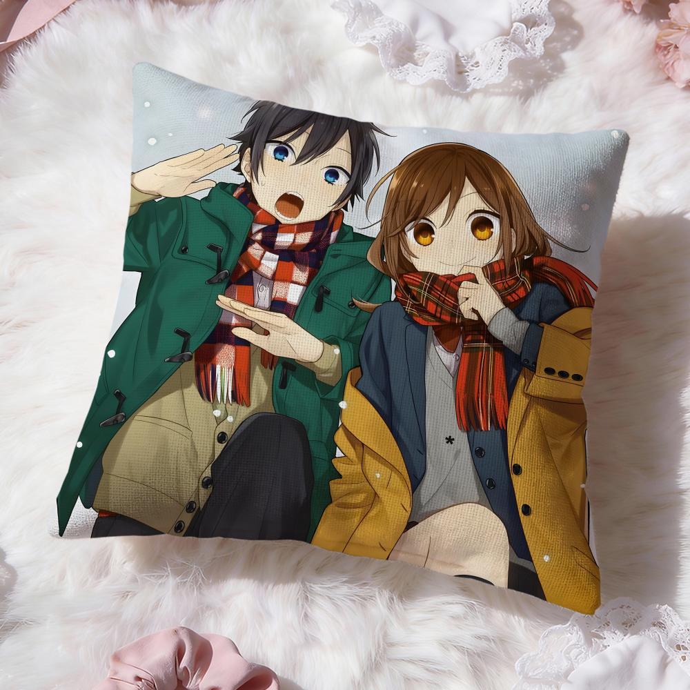 Anime cartoon H-Horimiya Cushion Cover Premium Comfort Reversible Pillow Cove -Two in One Design for Any Room & Car Interior
