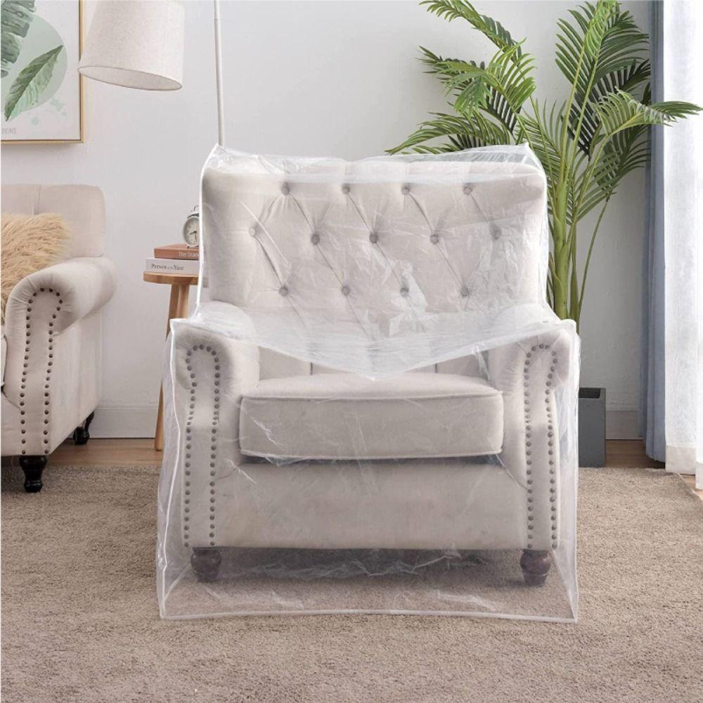 Plastic Recliner Chair Cover Waterproof Armchair Slipcover Washable Couch Cover  Household