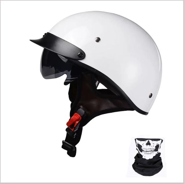 3C Certified Half Helmet Vintage Motorcycle Helmet Harley Motorcycle Helmet Electric Vehicle Bucket Helmet