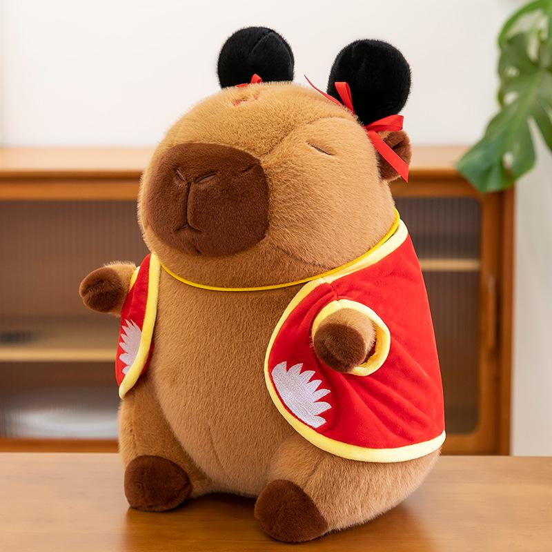 

Очаровательная плюшевая игрушка капибара Нечжа - милая мягкая игрушка, кукла для сна, подарок для девочек 30cm 0.35kg