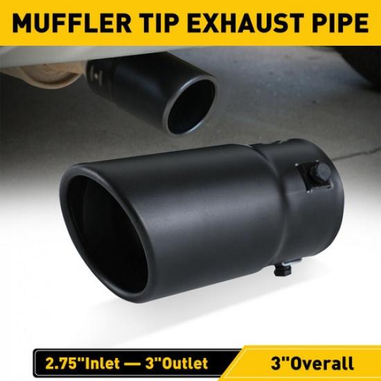 Exhaust Pipe Tip Tail Stainless Muffler Steel Replacement for 4cm-7cm155-275"