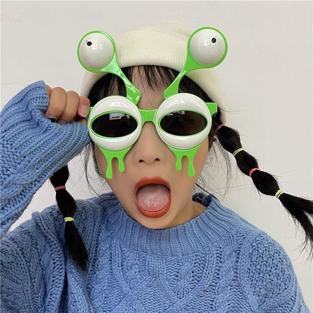 Frog Eye Funny Eye Glasses Alien Frog Eye Eyewear Portable Alien Sunglasses Party