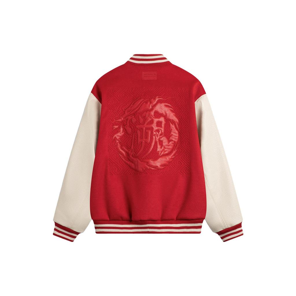 Li Ning Baseball Jacket Unisex Agate Red AJDU253-2