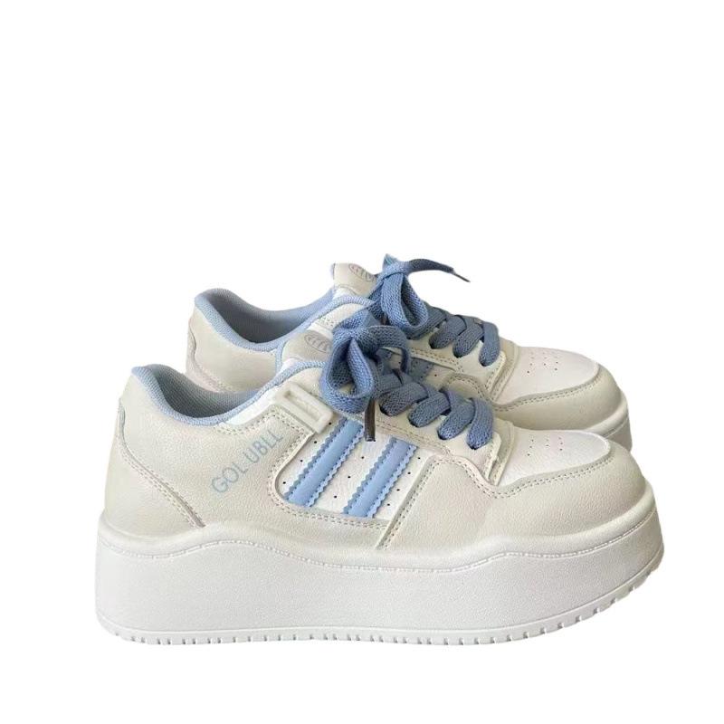 Yellow Board Shoes Women's 2025 New Spring and Autumn Summer Dopamine Platform Heightening Sports and Leisure Shoes Ins Trendy Shoes