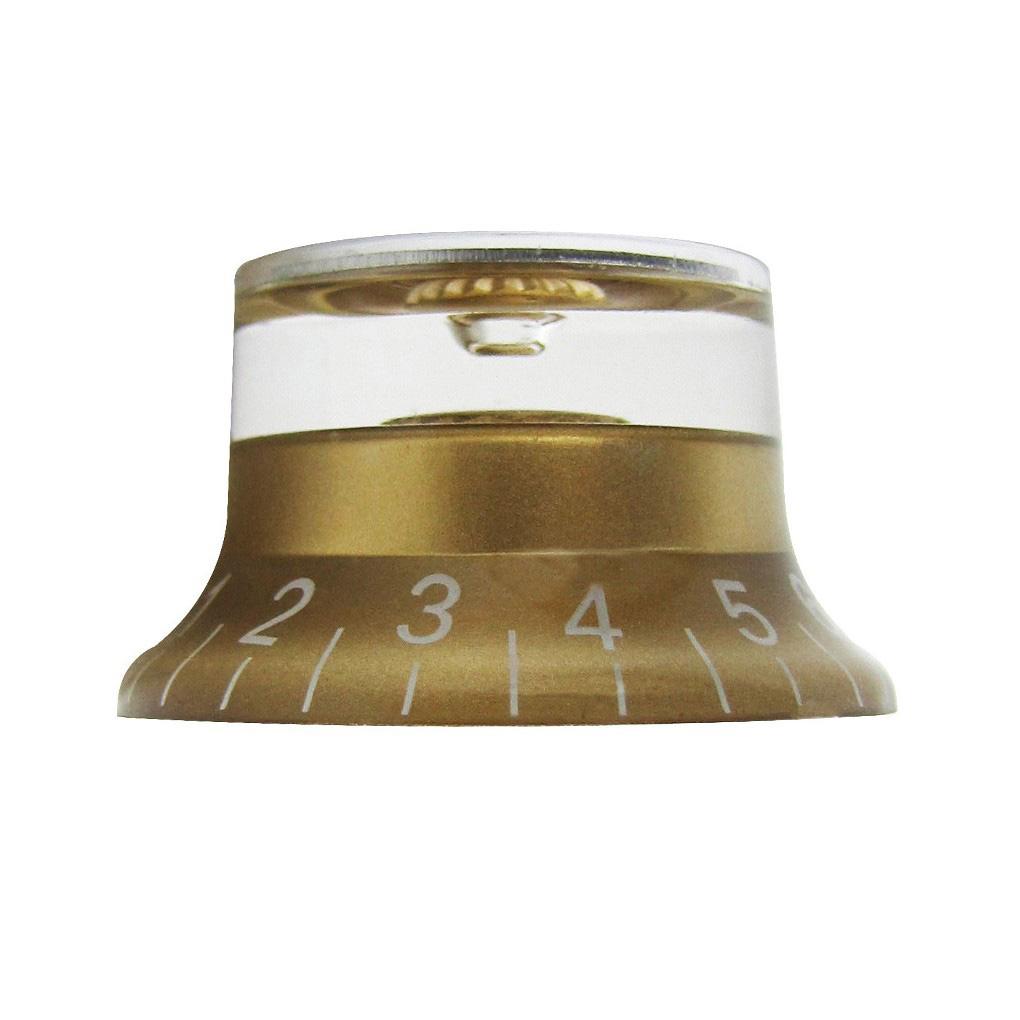 FLEOR 4pcs 2T2V Vintage LP Guitar Volume Tone Control Knobs 18-Splines with Aluminum Top Electric Guitar Parts