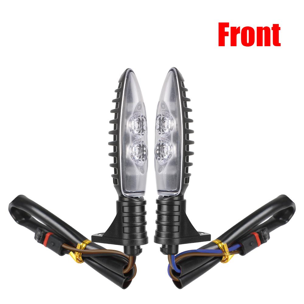 Front Rear Turn Indicator 2Pcs/set Motocycle Indicator Lamp LED Turn Lights Light Blinker