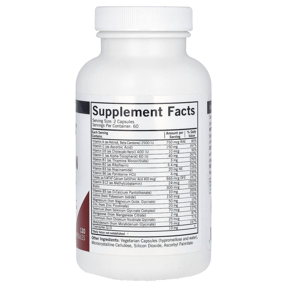 Kirkman Labs Multivitamin & Mineral für Kinder mit 5-MTHF, 120 Kapseln