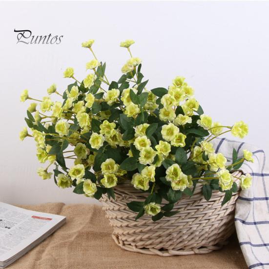 Artificial Flower 1 Bunch Realistic Looking Easy Care Faux Silk Fake Cloth Simulation Chinese Rose DIY Vase Arrange Flowers Home Decor Bouquet