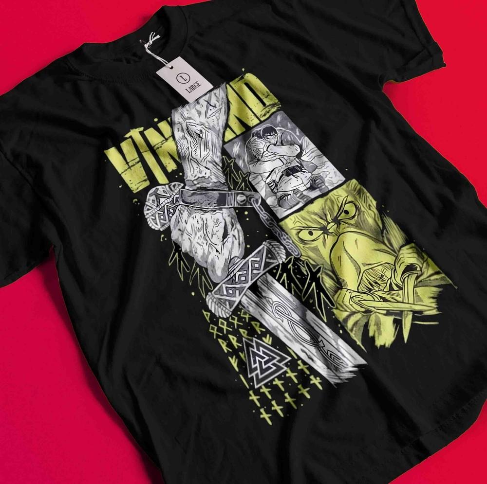 

Футболка Vinland Saga Футболка Торфинн Футболка Аскеладд Футболка Торкелль Воин Аниме BB412 2XL