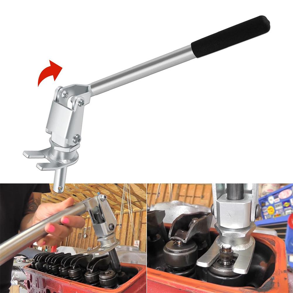 66784 Stud Mount Valve Spring Compressor Remove And Install Valve Spring Tool With Ergonomic Handle For 3/8" 7/16" Rocker Studs
