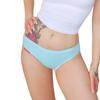Damen Baumwoll-Slips Atmungsaktive Slips Niedrige Taille Slips Sport Einfarbig Weich Hautfreundliche Unterwäsche Tägliches Tragen S-XXL