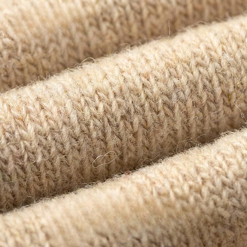 3 Paar Wollsocken für Damen und Herren zum Warmhalten im Herbst und Winter. Herren-Kniestrumpf mit Fleece und verdicktem Kaschmir, lange Socken