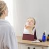 HORIUCHI MIRROR 2-Way Folding Mirror (Bordeaux) - Makeup Mirror - Birthday Gift