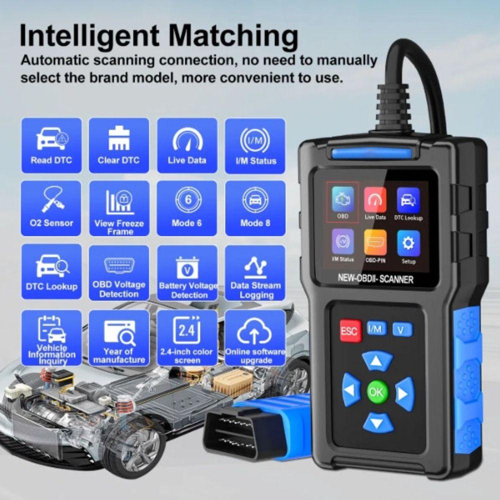Color Screen T200 Car Fault Diagnosis Instrument Car Code Reader Fault Code Reading