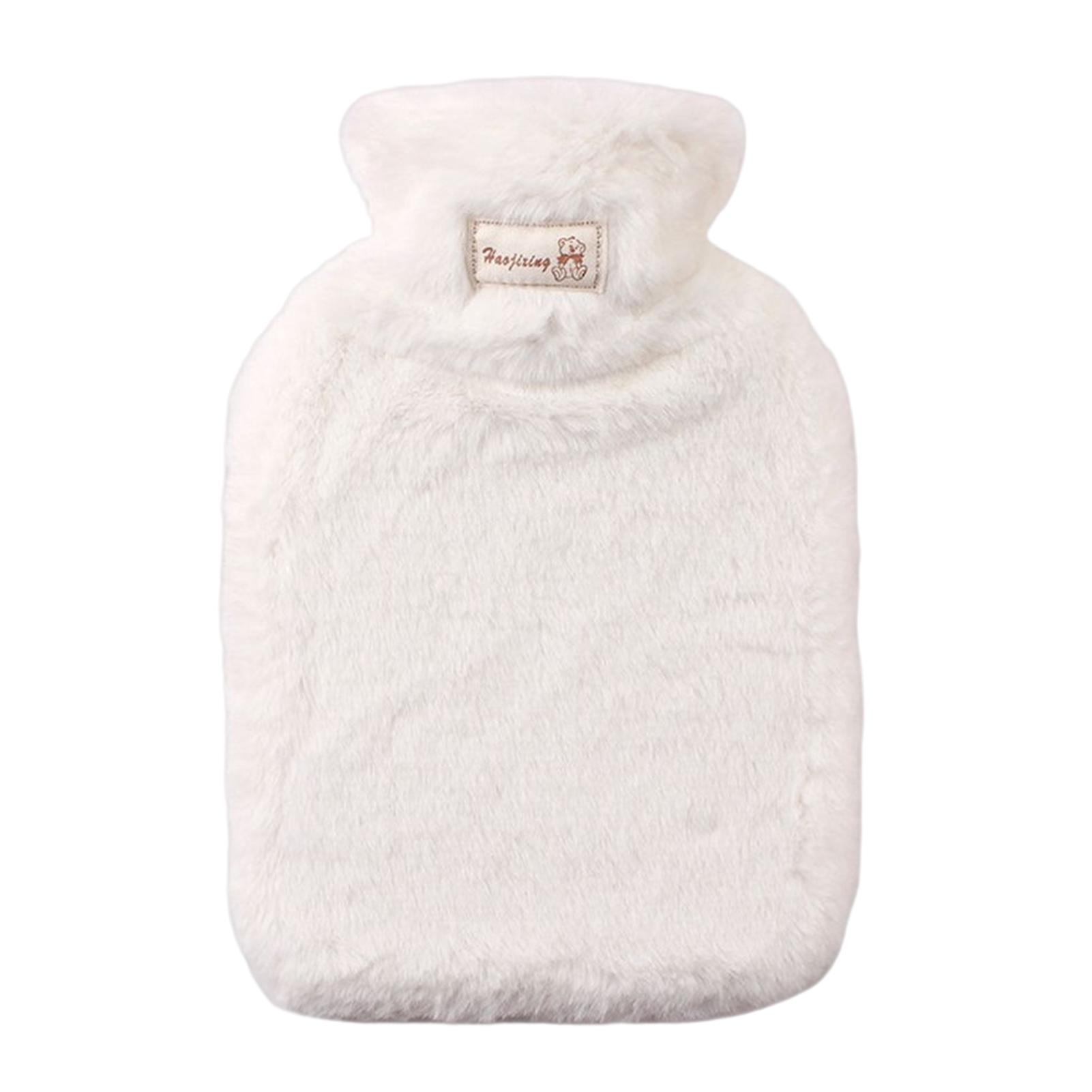 Hot Water Bottle For Baby With Soft Cover 1/2L Leak-Proof Bed Bottle For Back Neck 1000ml белый