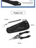 Stainless Steel Fishing Pliers - Multi-Functional Lure & Hook Remover with Split Ring Opener