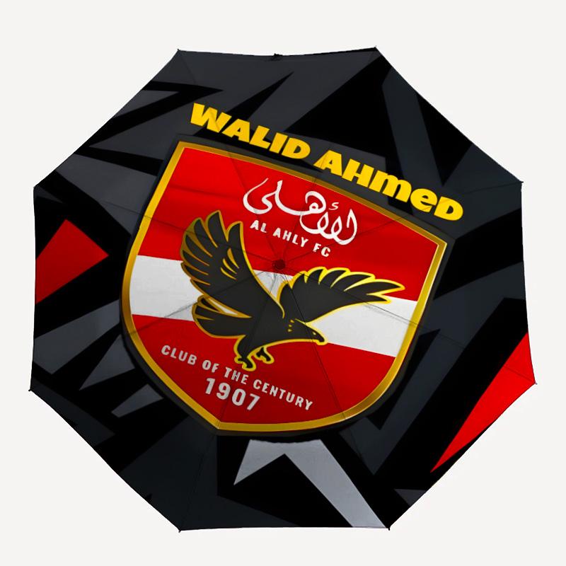 1pc Al Ahly FC Umbrella, Sun Protection, And UV Shielding. It Has Eight Sturdy Ribs for Outdoor Use And Perfect As a Holiday Gift