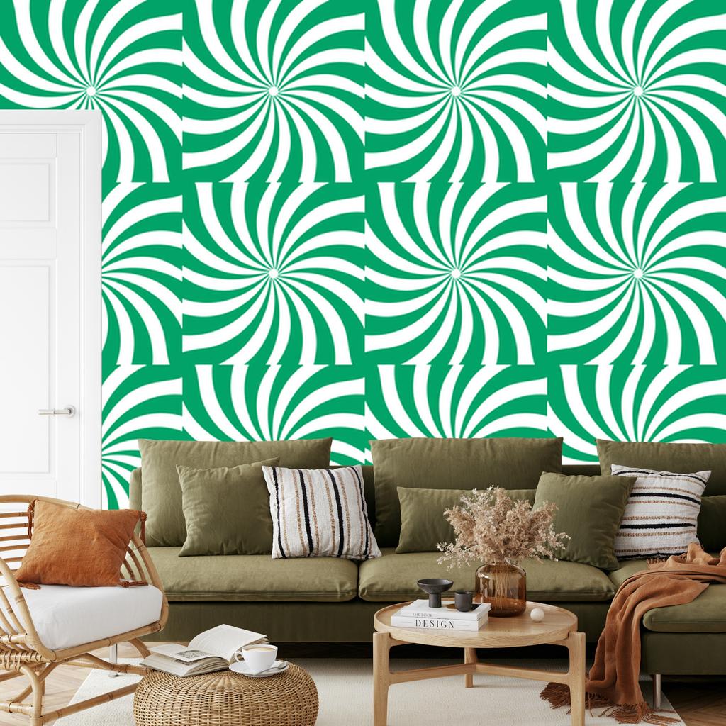Hippie Wallpaper Sea and White Background for Living Room and Bedroom 50x1000