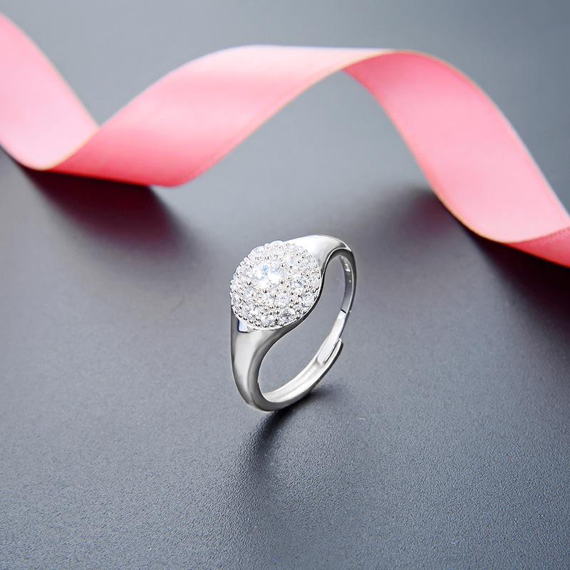 Lindon Klassischer Zirkon-Ring aus 925er-Sterlingsilber, Damenschmuck, Hochzeitsversprechen, Party-Geschenk