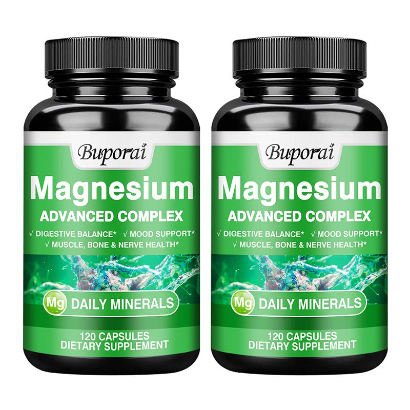 Highly Absorbable Magnesium Complex Supplement, Containing a Mixture of Magnesium Oxide and Magnesium Citrate, for Nutritional Supplementation.