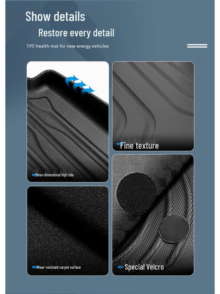 Kia EV6 Floor Mats Set (2022-2023) - Full Coverage TPE Mats & Trunk Protector