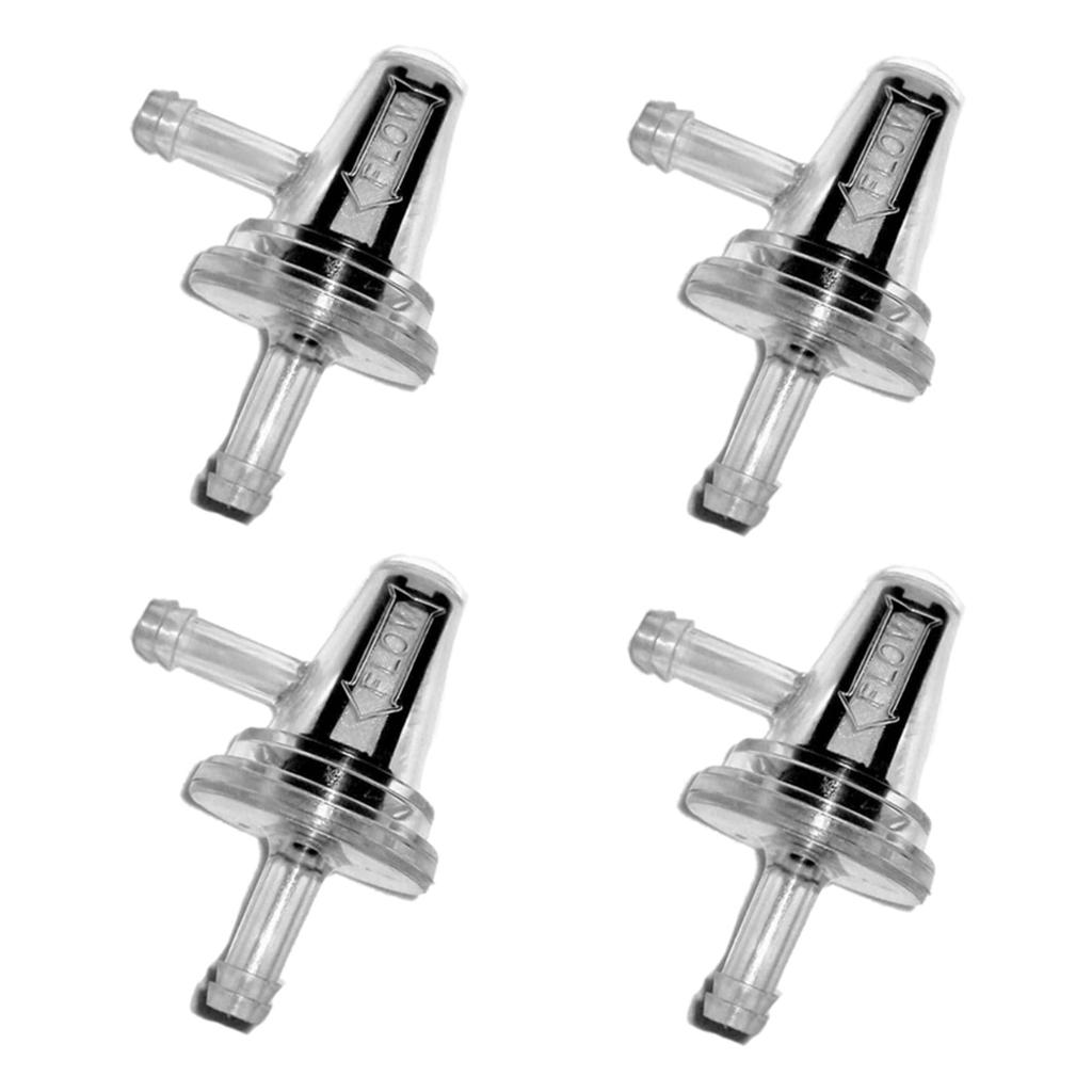 Bunggou 4pcs Universal Motorcycle Right Angle Inline Fuel Filter 1/4